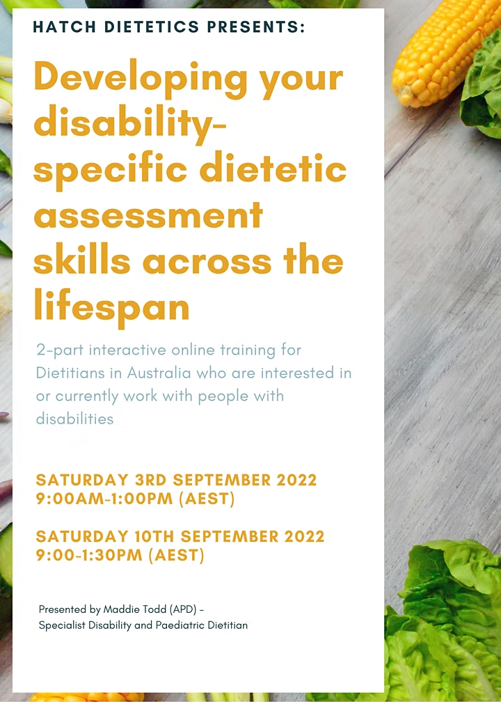 Developing your disability-specific dietetic assessment skills image