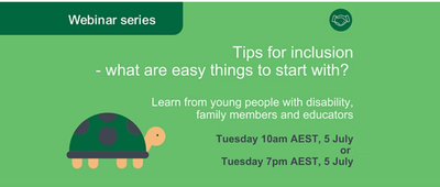 CYDA Webinar 3: Tips for inclusion - what are easy things to start with?