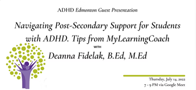 Navigating Post-Secondary Support for Students with ADHD.