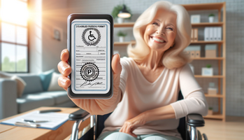 Can I be/have a caregiver use a  disabled parking permit patient in Alaska?