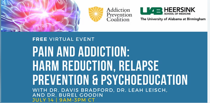 Pain and Addiction: Harm Reduction, Relapse Prevention & Psychoeducation