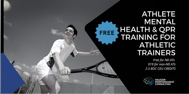 Athlete Mental Health & QPR Training for Athletic Trainers