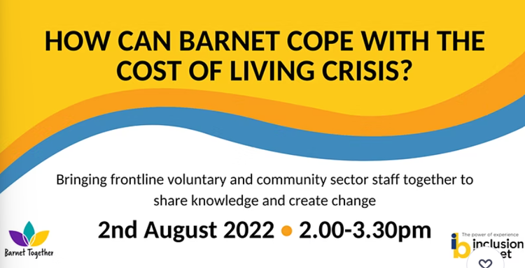 Cost of Living Crisis - Barnet Community Sector Event