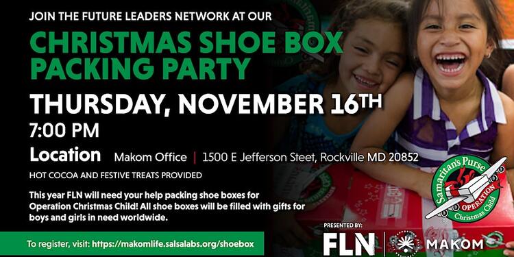 Future Leaders Network Christmas Shoe Box Packing Party